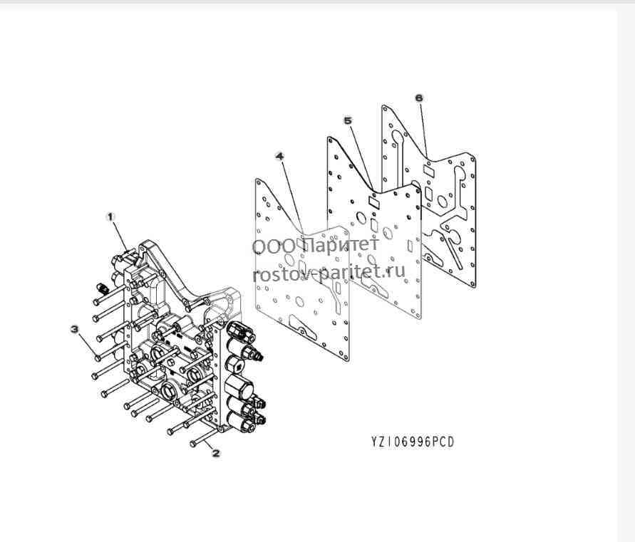 YZ106996 Группа регулировочных клапанов 